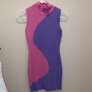 Women’s 70s Retro Bodycon Mini Dress